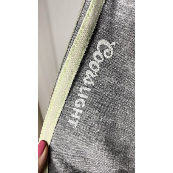 Aviator Nation x Coors Light Adult Small 5-Stripe Sweatpants Heather Gray Jogger - Picture 5 of 7